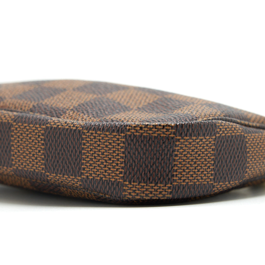 LOUIS VUITTON MINI POCHETTE ACCESSORIES DAMIER EBENE CANVAS GHW