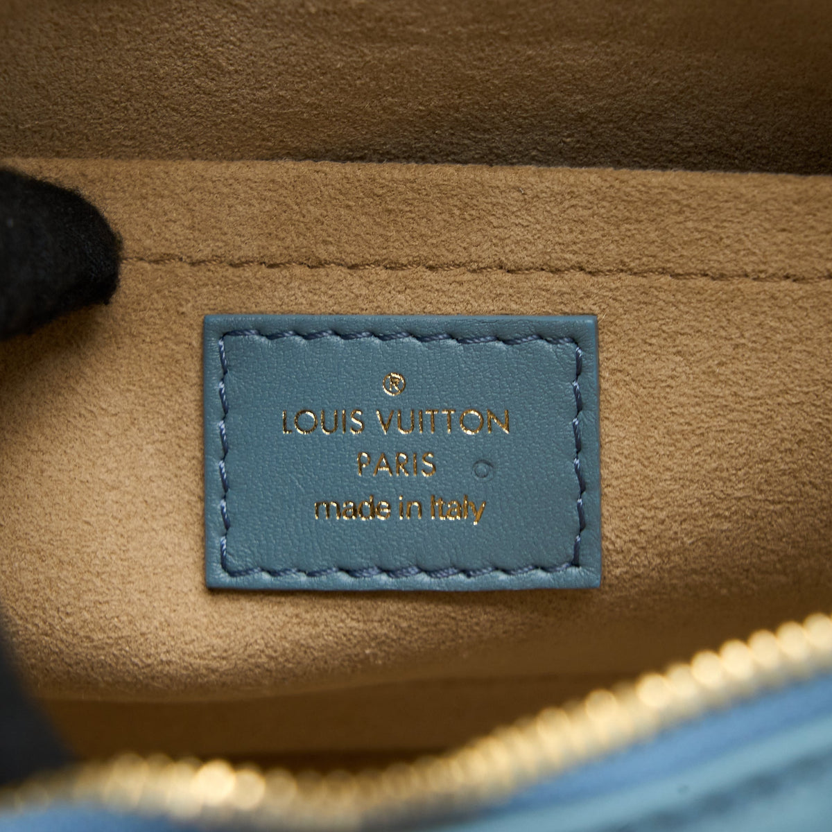 LOUIS VUITTON TROCA PM DAMIER QUILT LAMBSKIN LIGHT BLUE GHW (NEW VERSION)