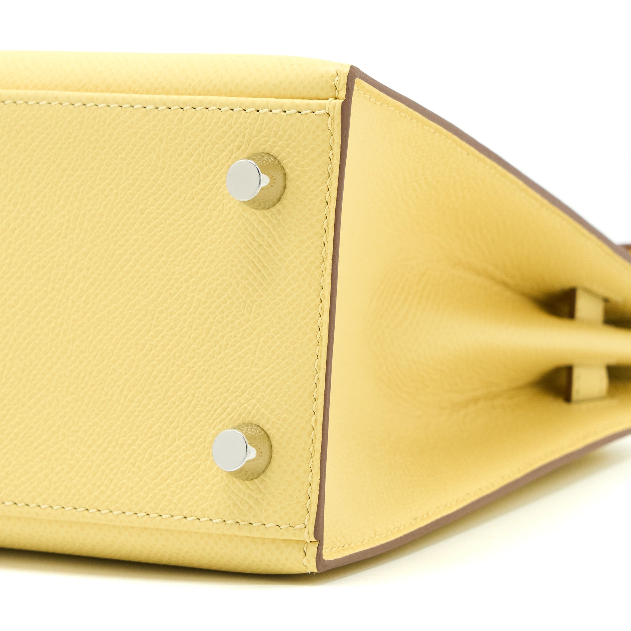HERMES KELLY 25 EPSOM 1Z JAUNE POUSSIN SHW