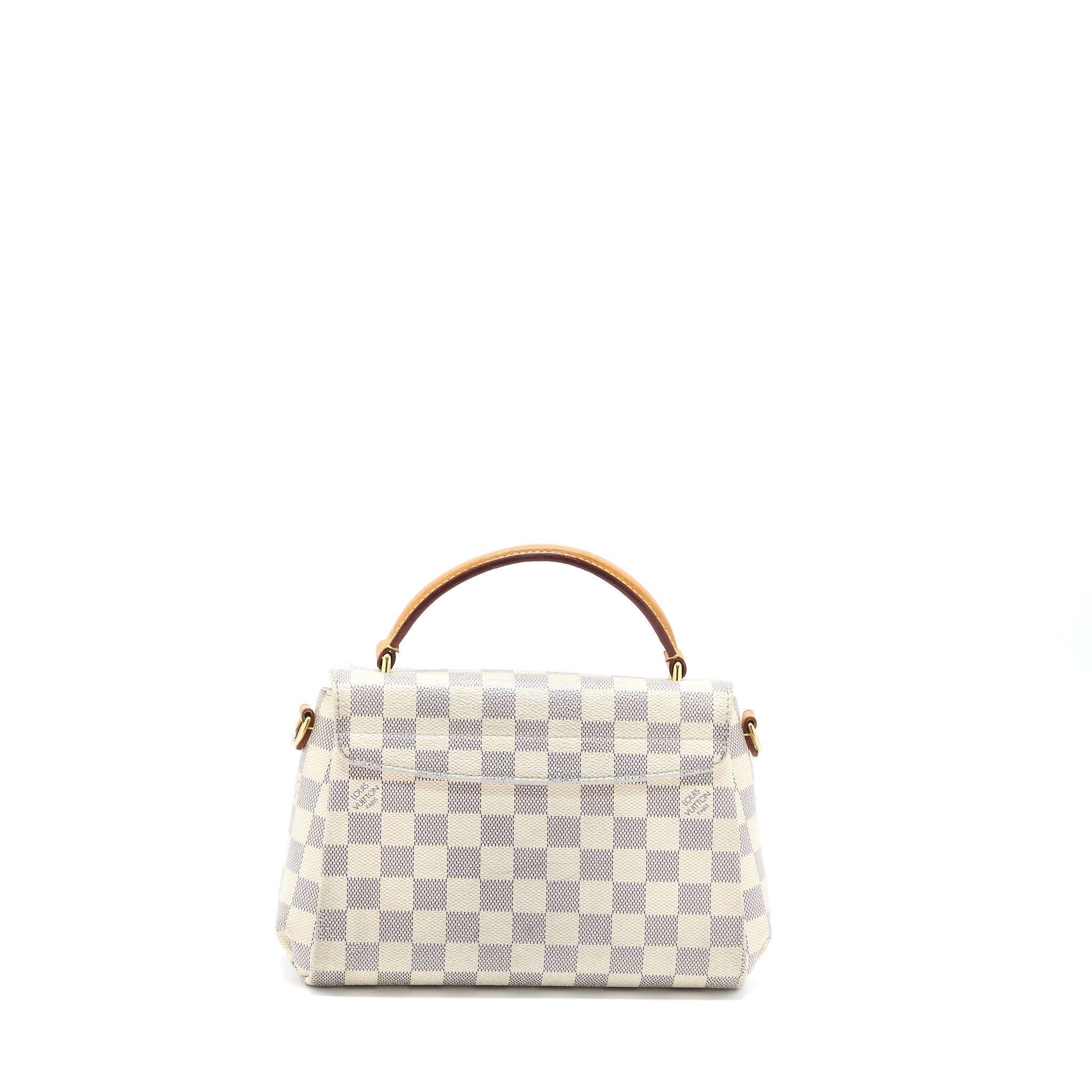 LOUIS VUITTON CROISETTE BAG DAMIER AZUR CANVAS GHW