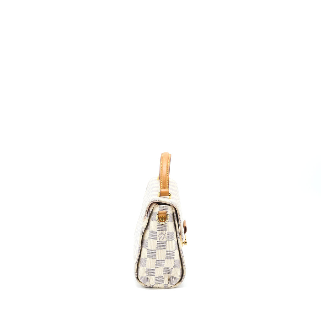 LOUIS VUITTON CROISETTE BAG DAMIER AZUR CANVAS GHW
