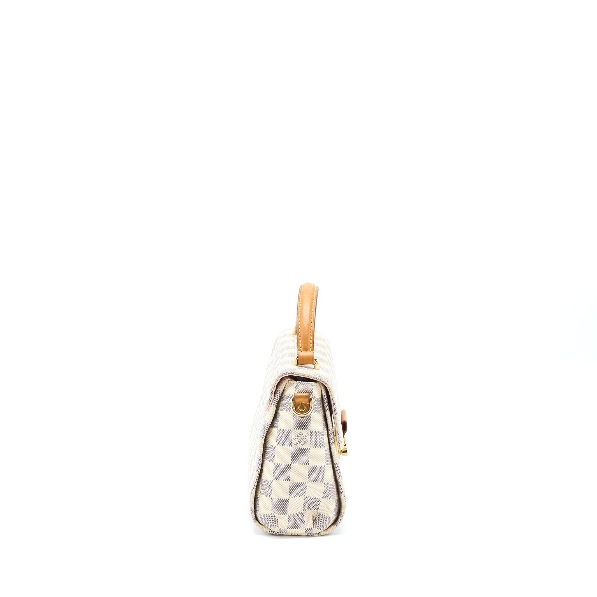 LOUIS VUITTON CROISETTE BAG DAMIER AZUR CANVAS GHW