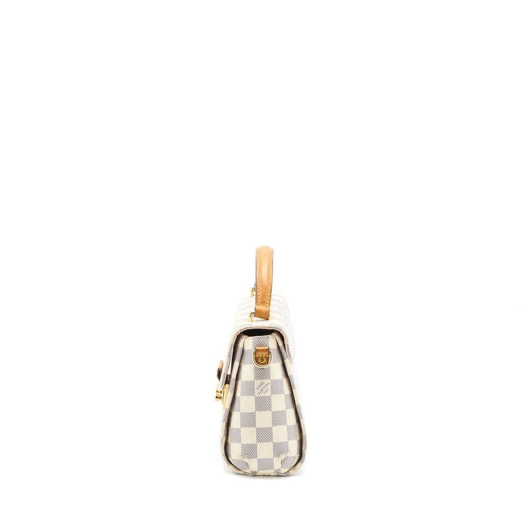 LOUIS VUITTON CROISETTE BAG DAMIER AZUR CANVAS GHW