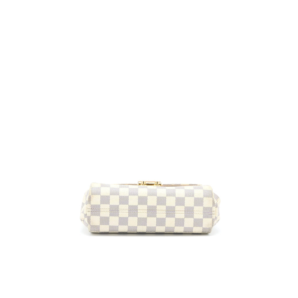 LOUIS VUITTON CROISETTE BAG DAMIER AZUR CANVAS GHW