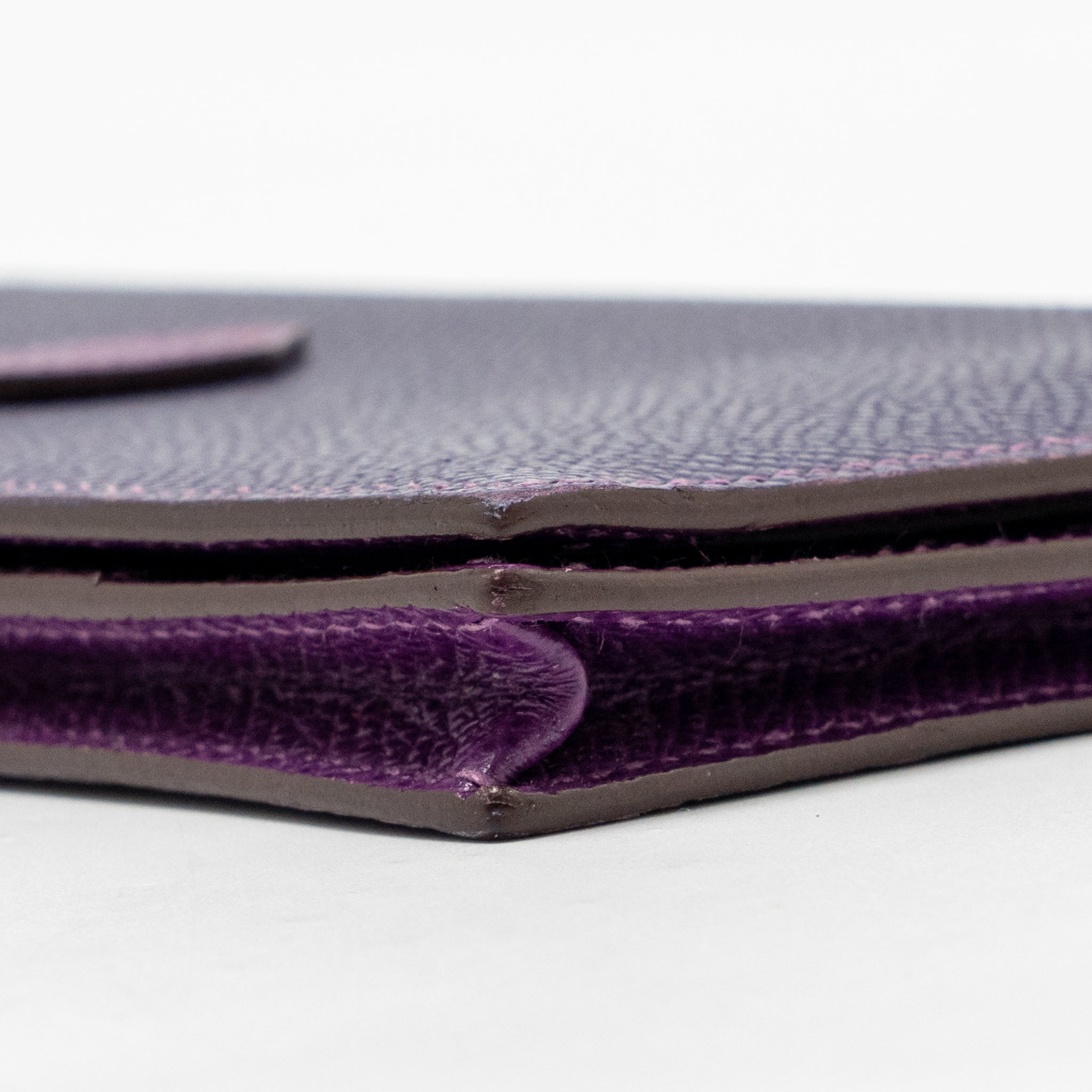HERMES BEARN WALLET SPECIAL ORDER EPSOM PURPLE/MULTICOLOUR GHW