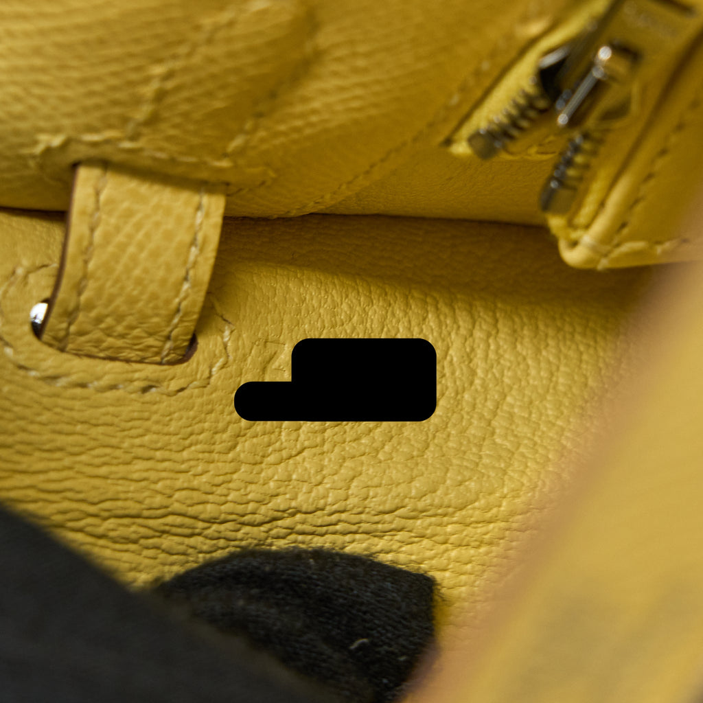 HERMES KELLY 25 EPSOM 1Z JAUNE POUSSIN SHW