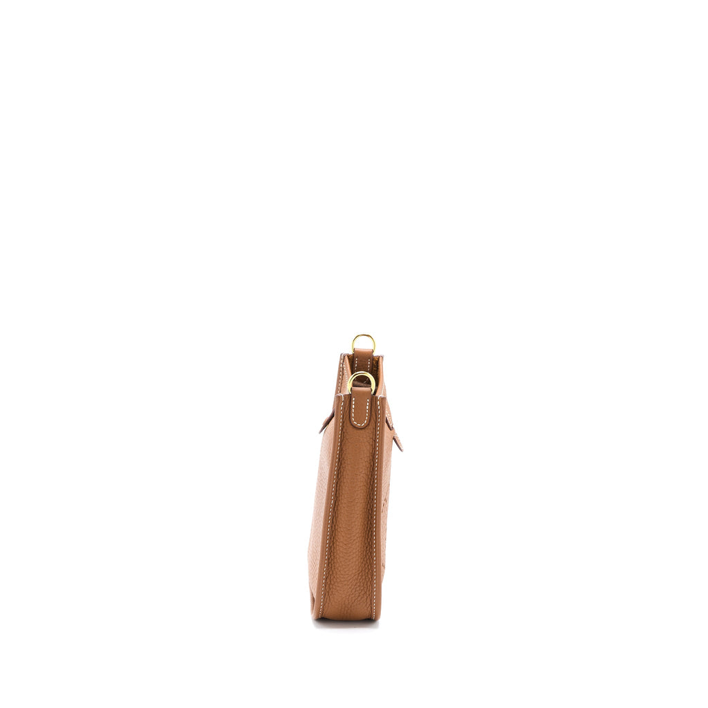 Hermes Mini Evelyn Clemence Gold GHW