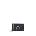 GUCCI SUPER MINI DIONYSUS BAG CALFSKIN BLACK RUTHENIUM HARDWARE