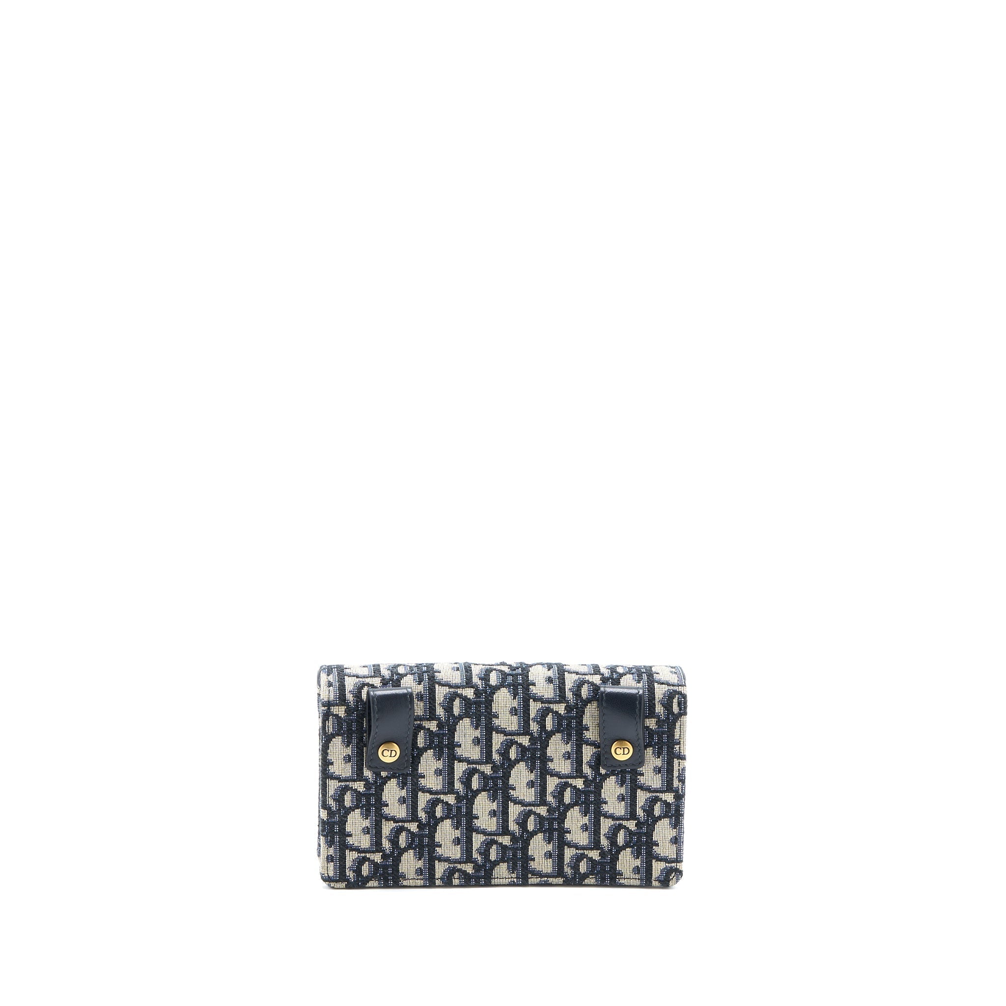 DIOR SADDLE BELT BAG BLUE OBLIQUE JACQUARD CANVAS GHW