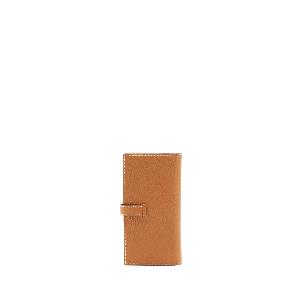 Hermes bearn Wallet Epsom Gold GHW