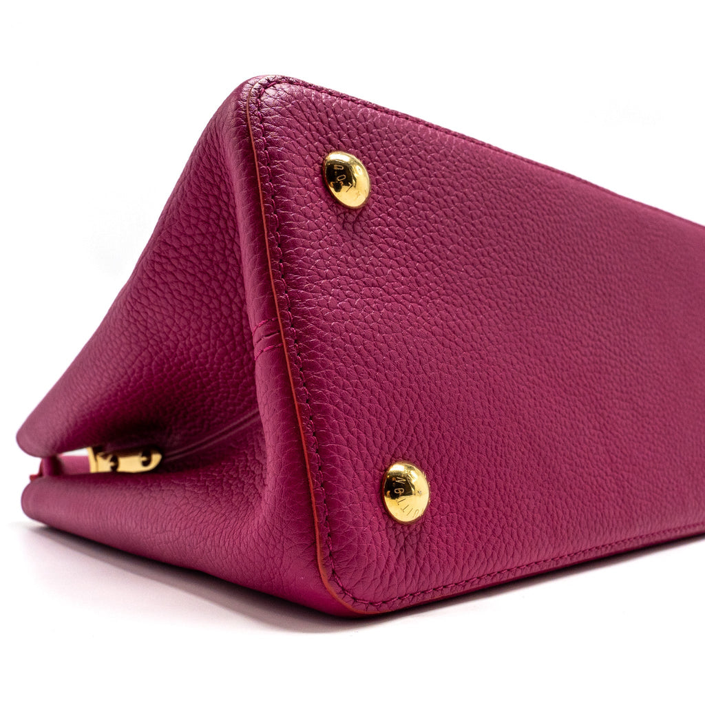 LOUIS VUITTON CAPUCINES GM TAURILLON PINK GHW