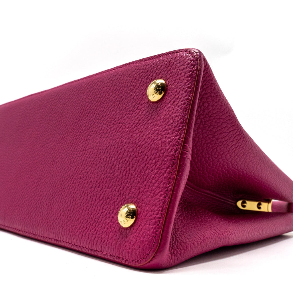 LOUIS VUITTON CAPUCINES GM TAURILLON PINK GHW