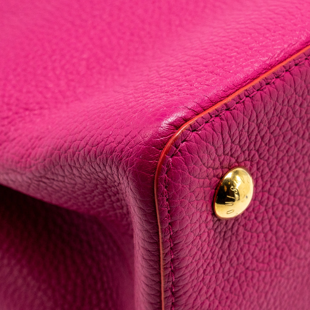 LOUIS VUITTON CAPUCINES GM TAURILLON PINK GHW