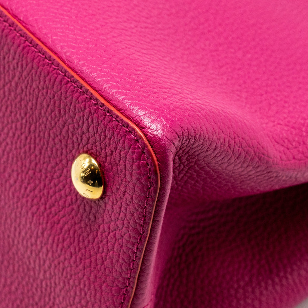 LOUIS VUITTON CAPUCINES GM TAURILLON PINK GHW