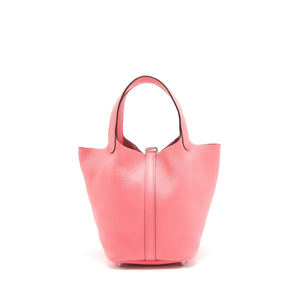 Hermes picotin 18 Lock Bag Rose Azalee SHW