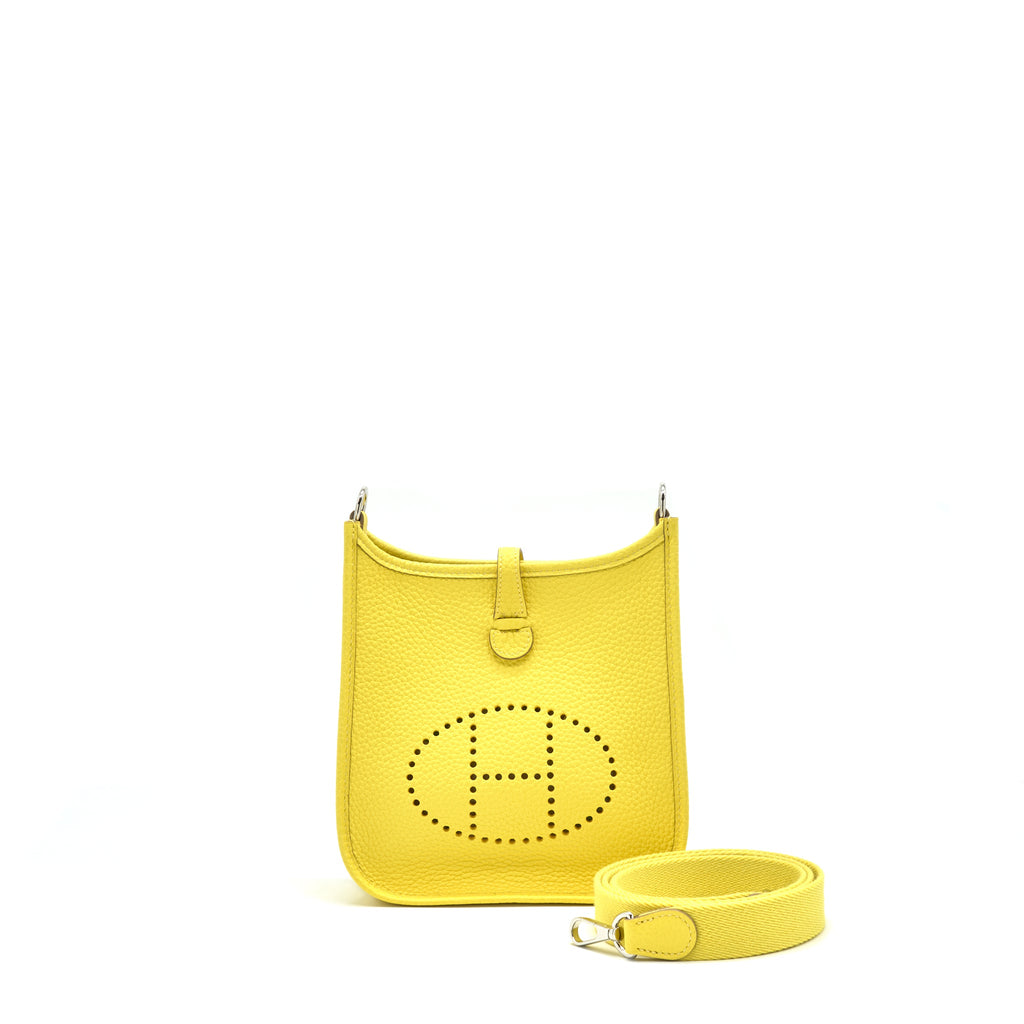 Hermes Mini Evelyne Lime SHW