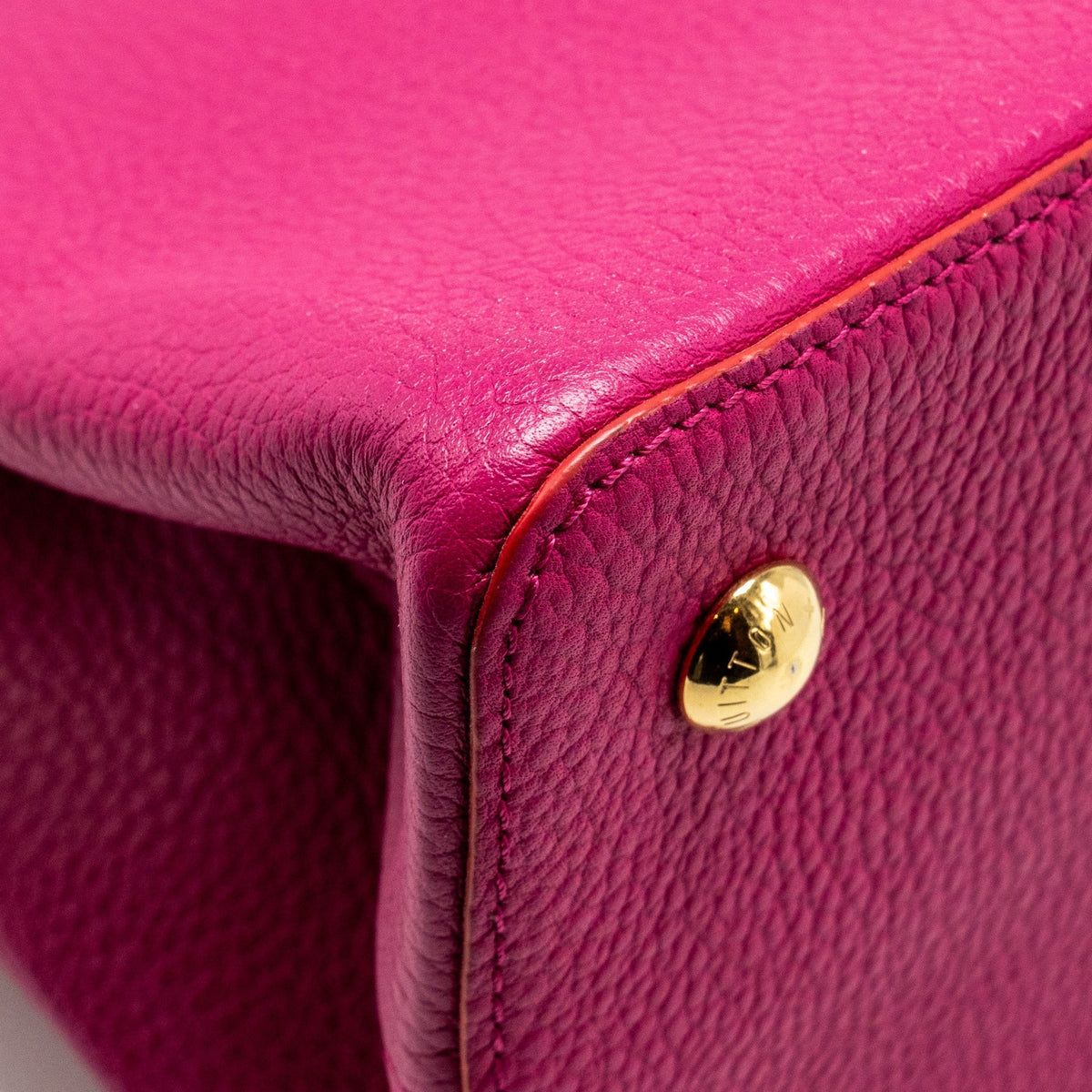 LOUIS VUITTON CAPUCINES GM TAURILLON PINK GHW