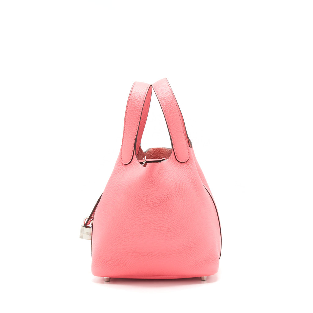 Hermes picotin 18 Lock Bag Rose Azalee SHW
