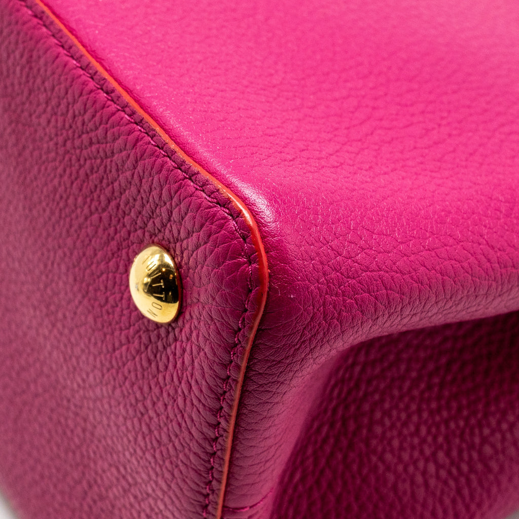 LOUIS VUITTON CAPUCINES GM TAURILLON PINK GHW