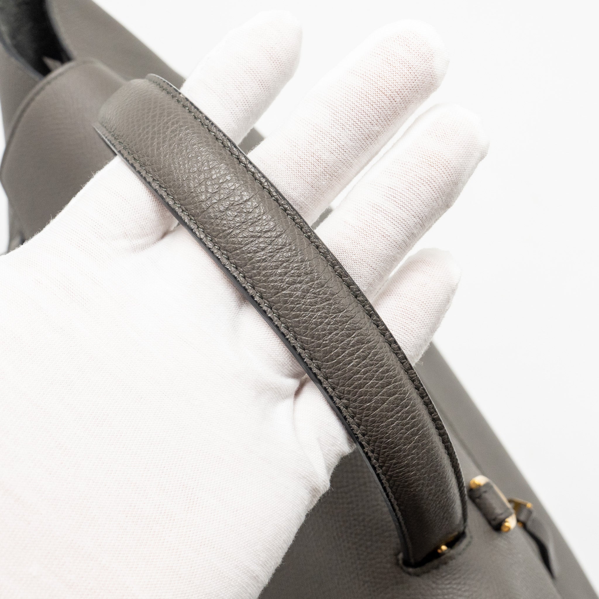 CELINE MINI BELT BAG CALFSKIN GREY GHW