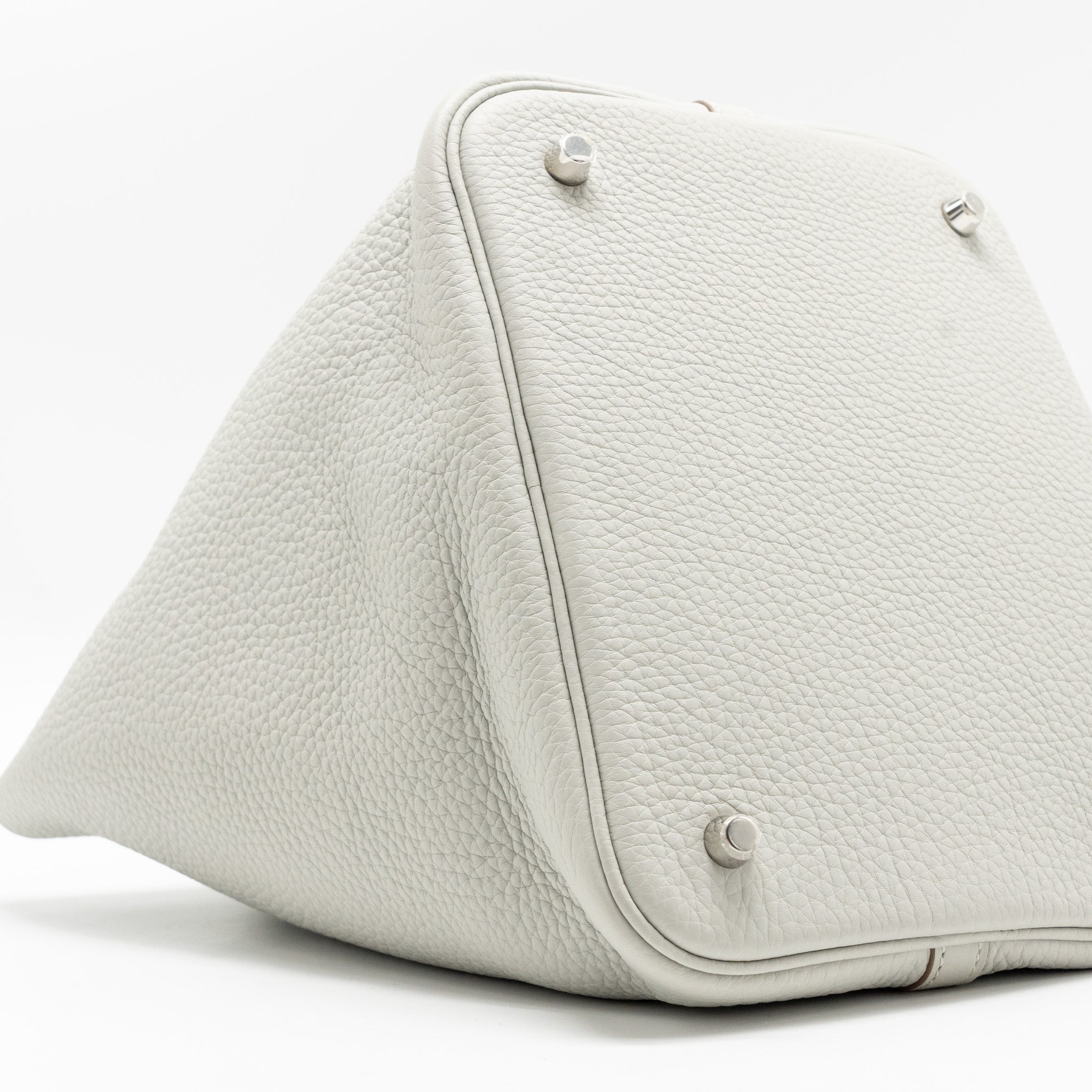 HERMES PICOTIN 22 LOCK BAG CLEMENCE 80 GRIS PERLE SHW