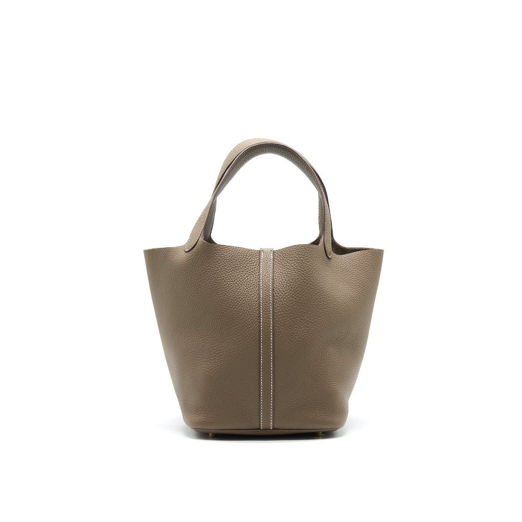 HERMES PICOTIN 22 ETOUPE GHW