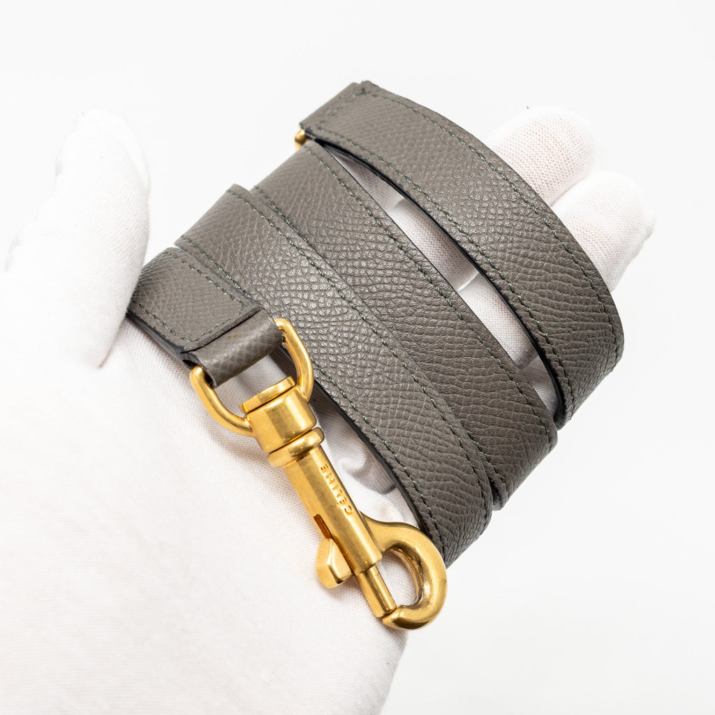 CELINE MINI BELT BAG CALFSKIN GREY GHW