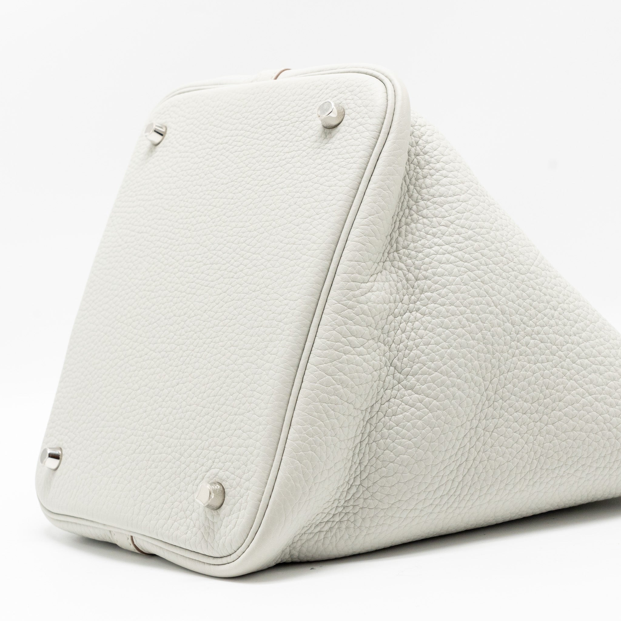 HERMES PICOTIN 22 LOCK BAG CLEMENCE 80 GRIS PERLE SHW