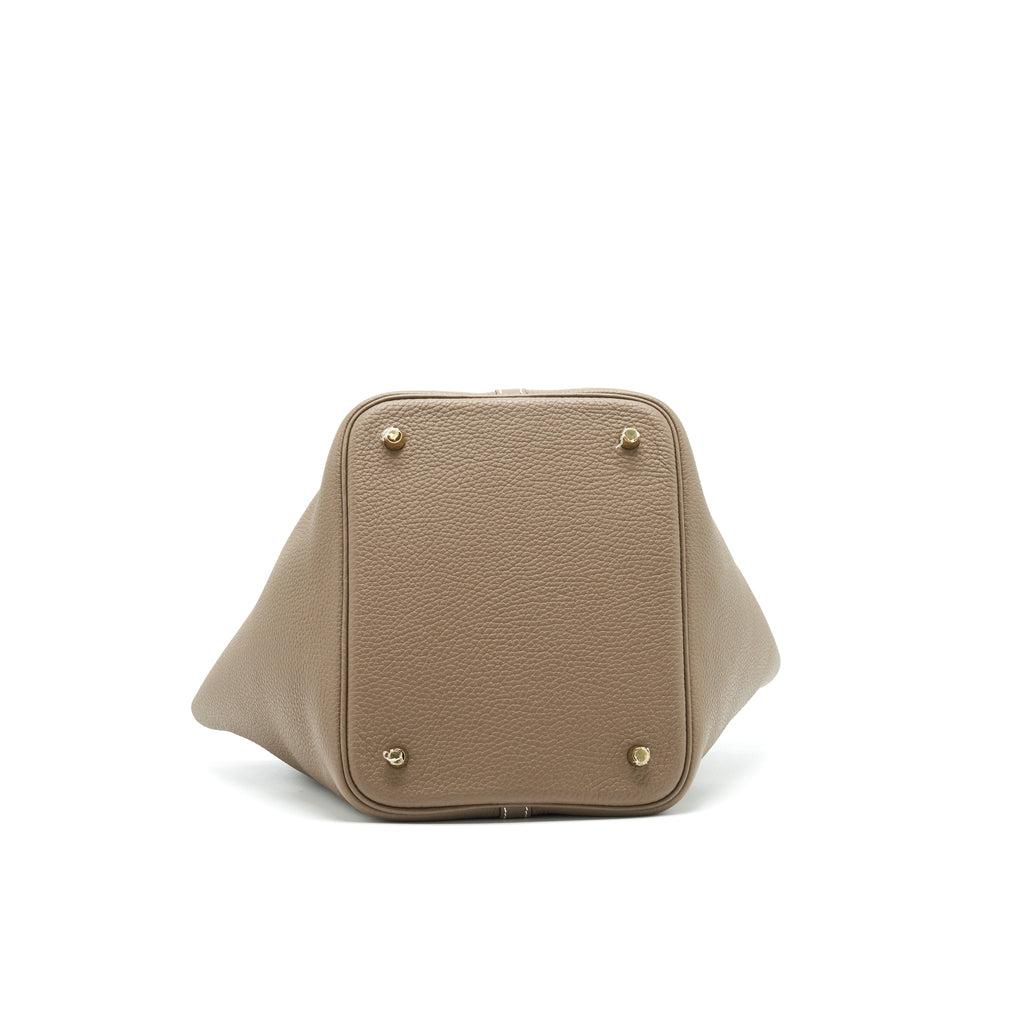 HERMES PICOTIN 22 ETOUPE GHW