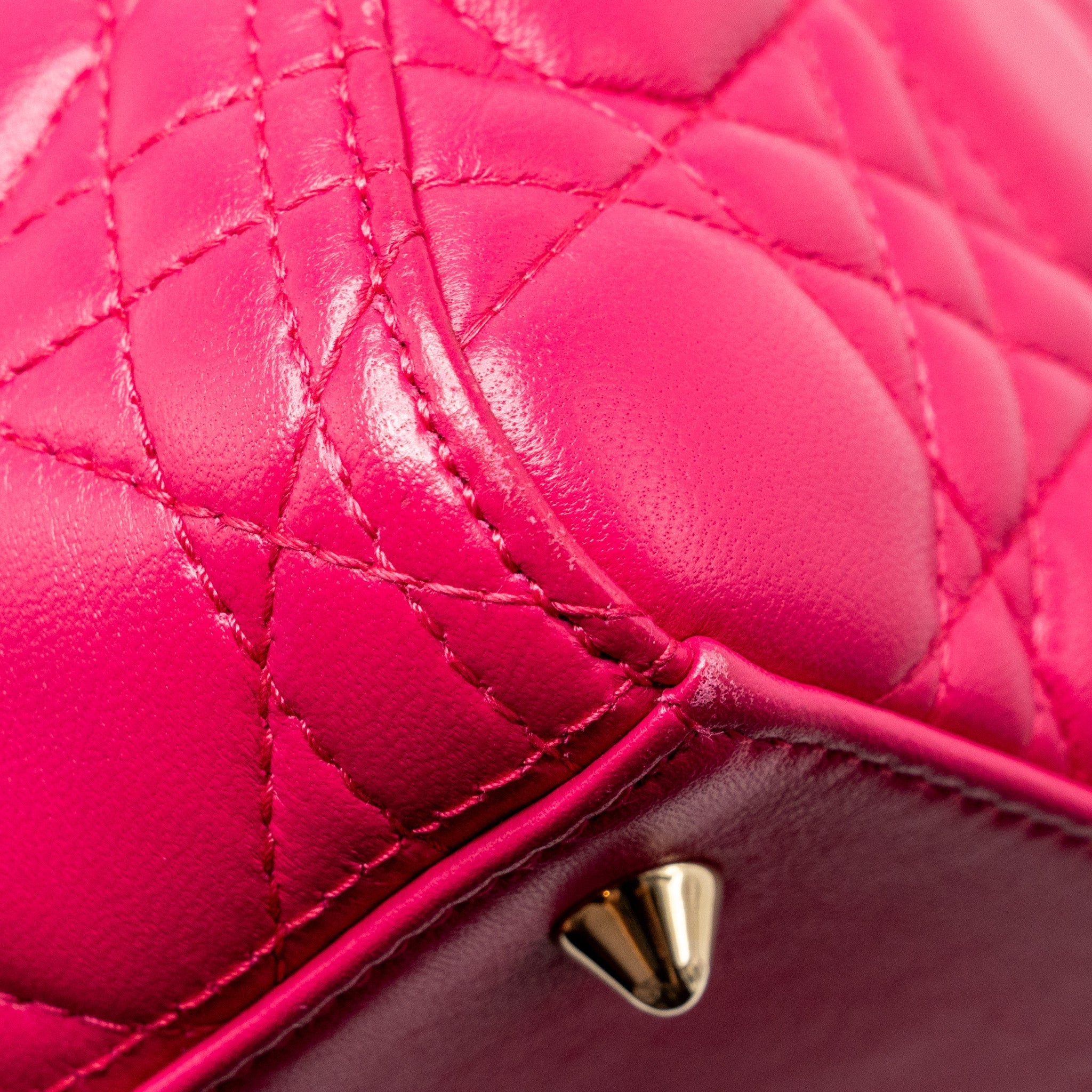 DIOR MEDIUM LADY DIOR LAMBSKIN PINK LGHW
