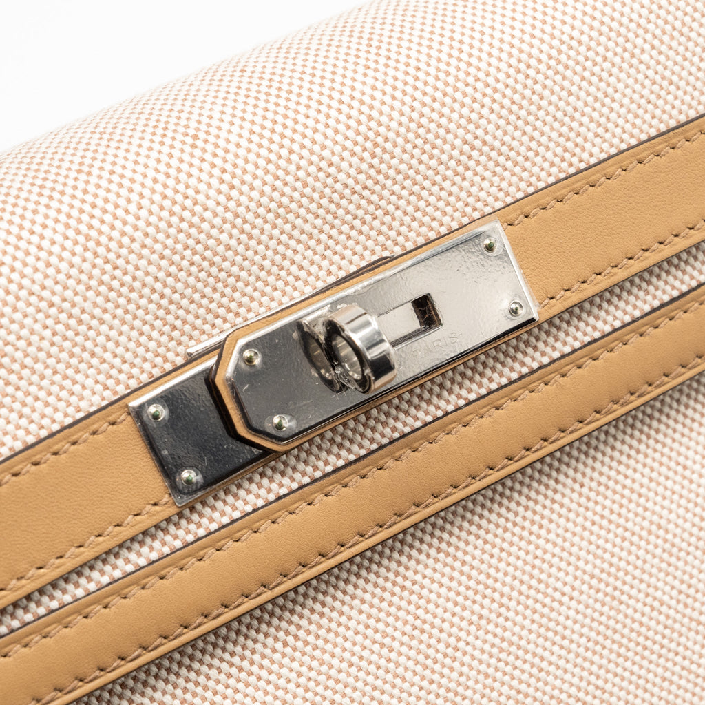 HERMES KELLY 28 SWIFT/CANVAS CHAI SHW