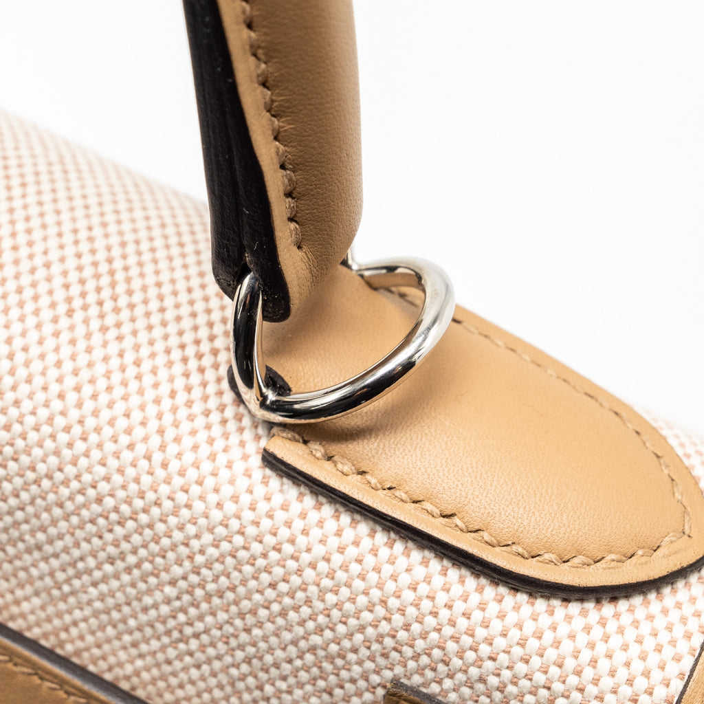 HERMES KELLY 28 SWIFT/CANVAS CHAI SHW