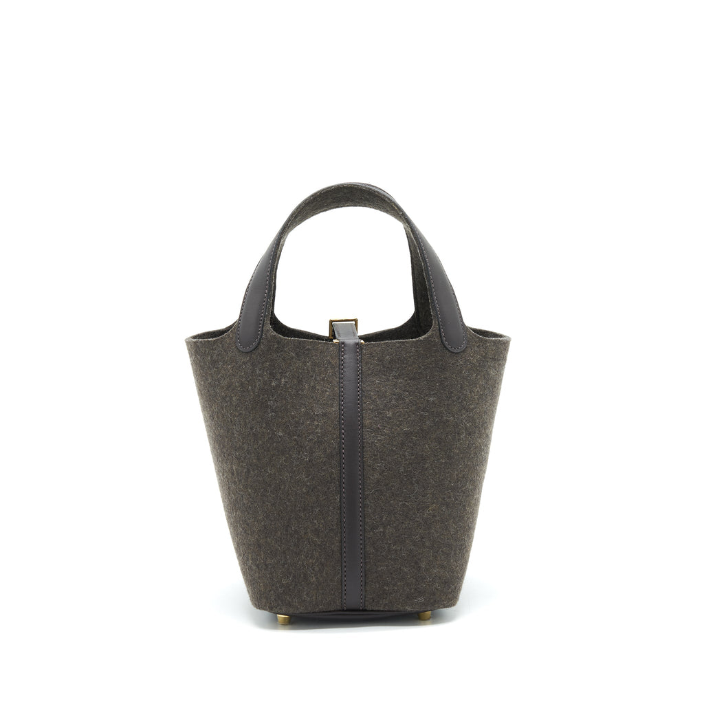 Hermes Felt Picotin 18 Lock Bag GHW