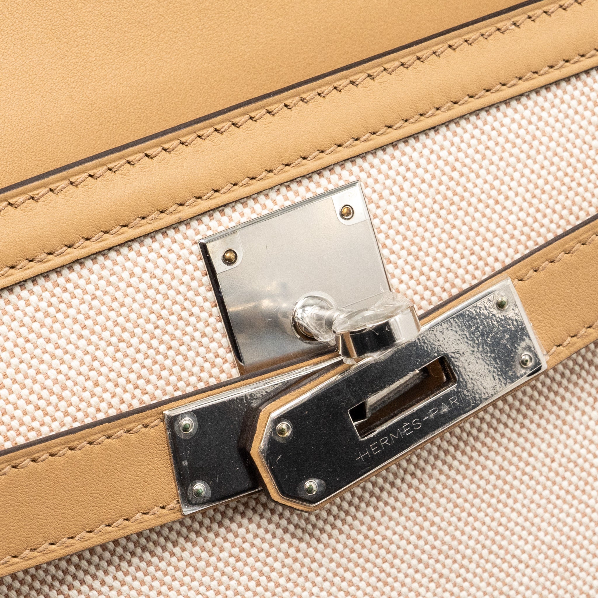 HERMES KELLY 28 SWIFT/CANVAS CHAI SHW