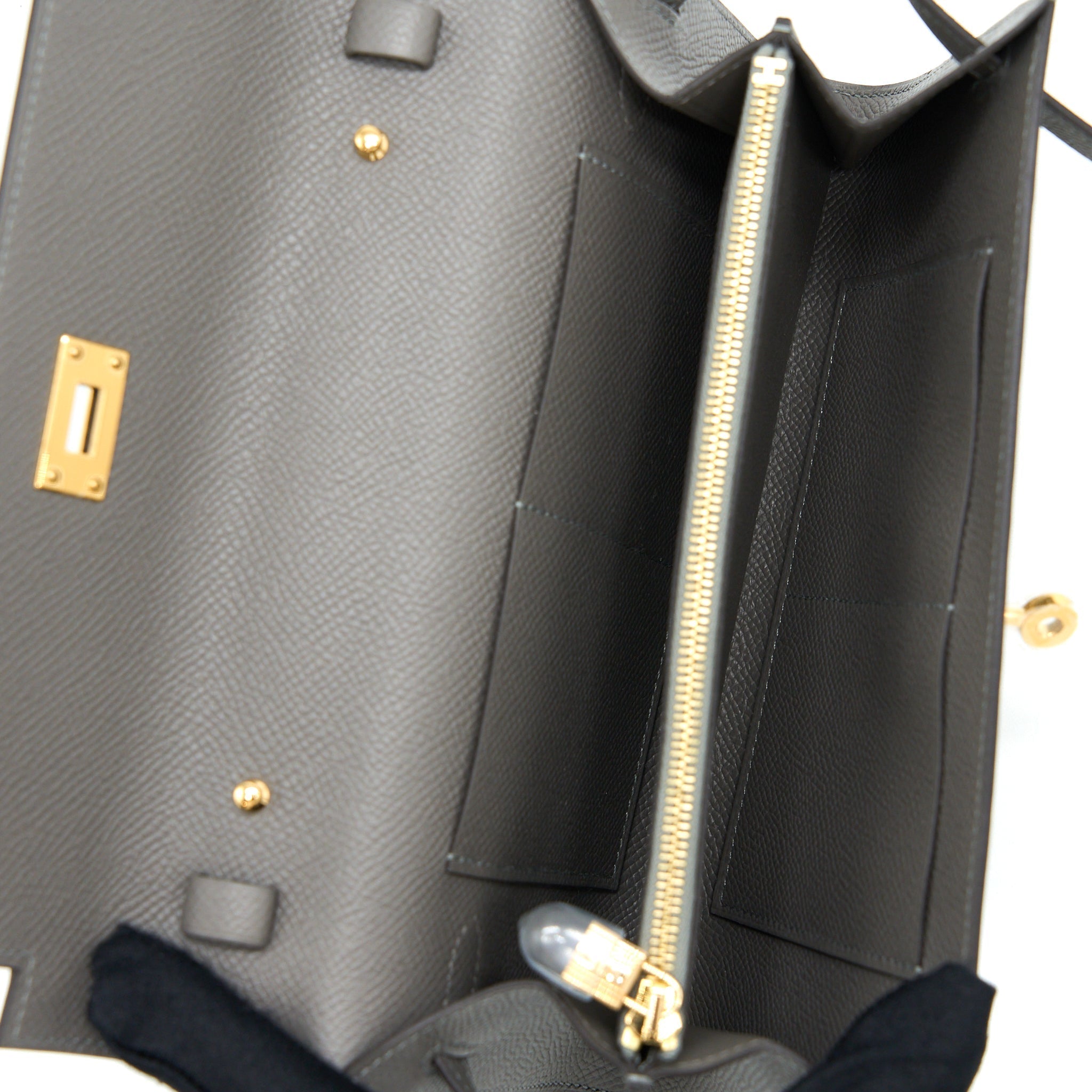 HERMES KELLY TO GO EPSOM 0L GRIS MEYER GHW