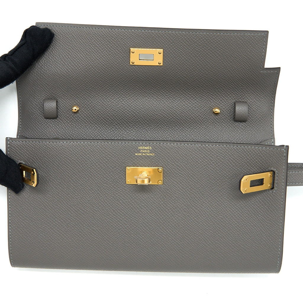 HERMES KELLY TO GO EPSOM 0L GRIS MEYER GHW