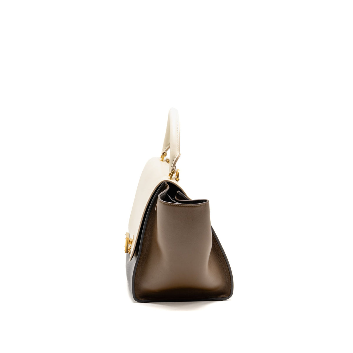 Celine Small Trapeze Bag Calfskin Natural/Multicolour GHW