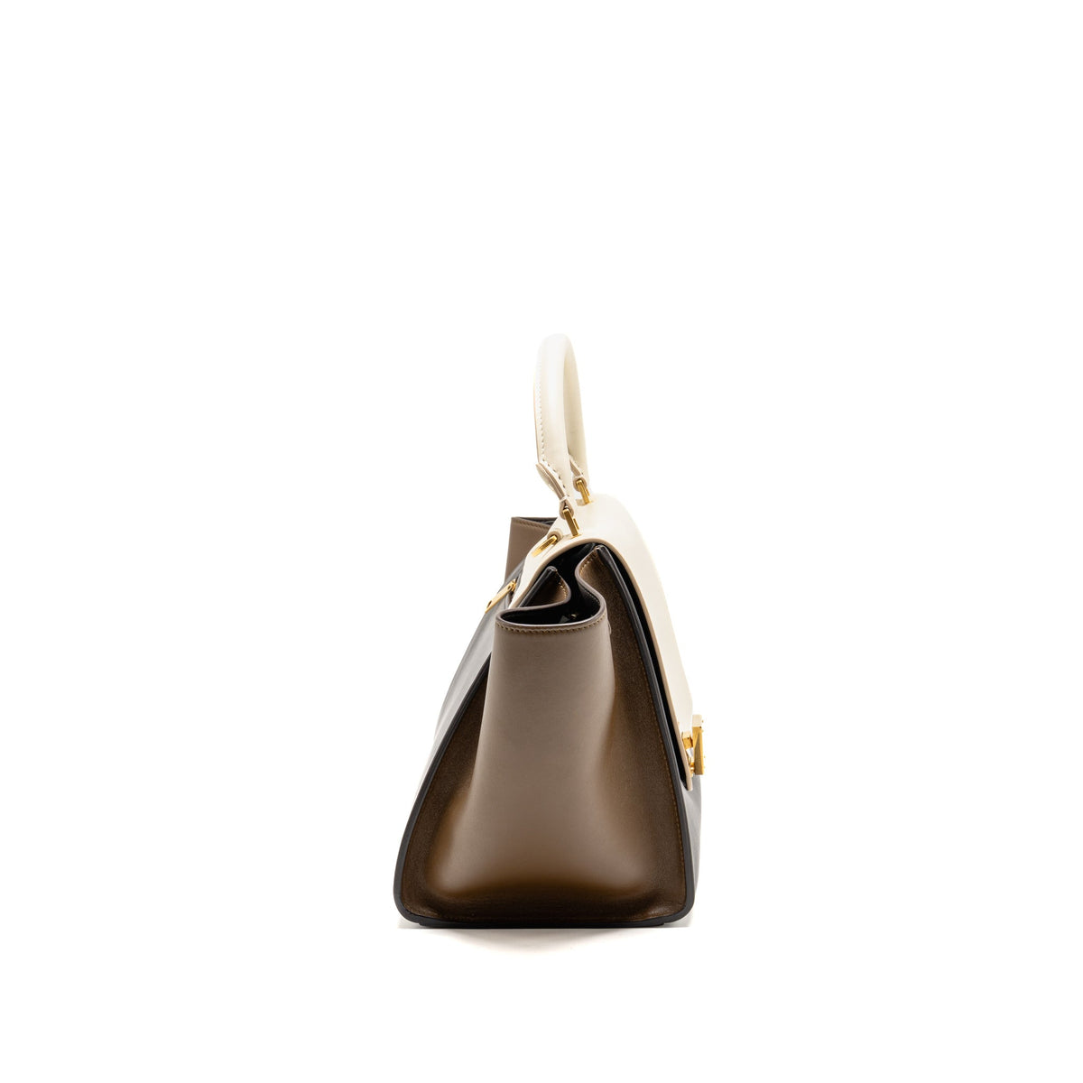 Celine Small Trapeze Bag Calfskin Natural/Multicolour GHW