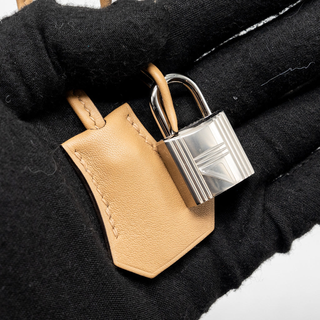 HERMES KELLY 28 SWIFT/CANVAS CHAI SHW