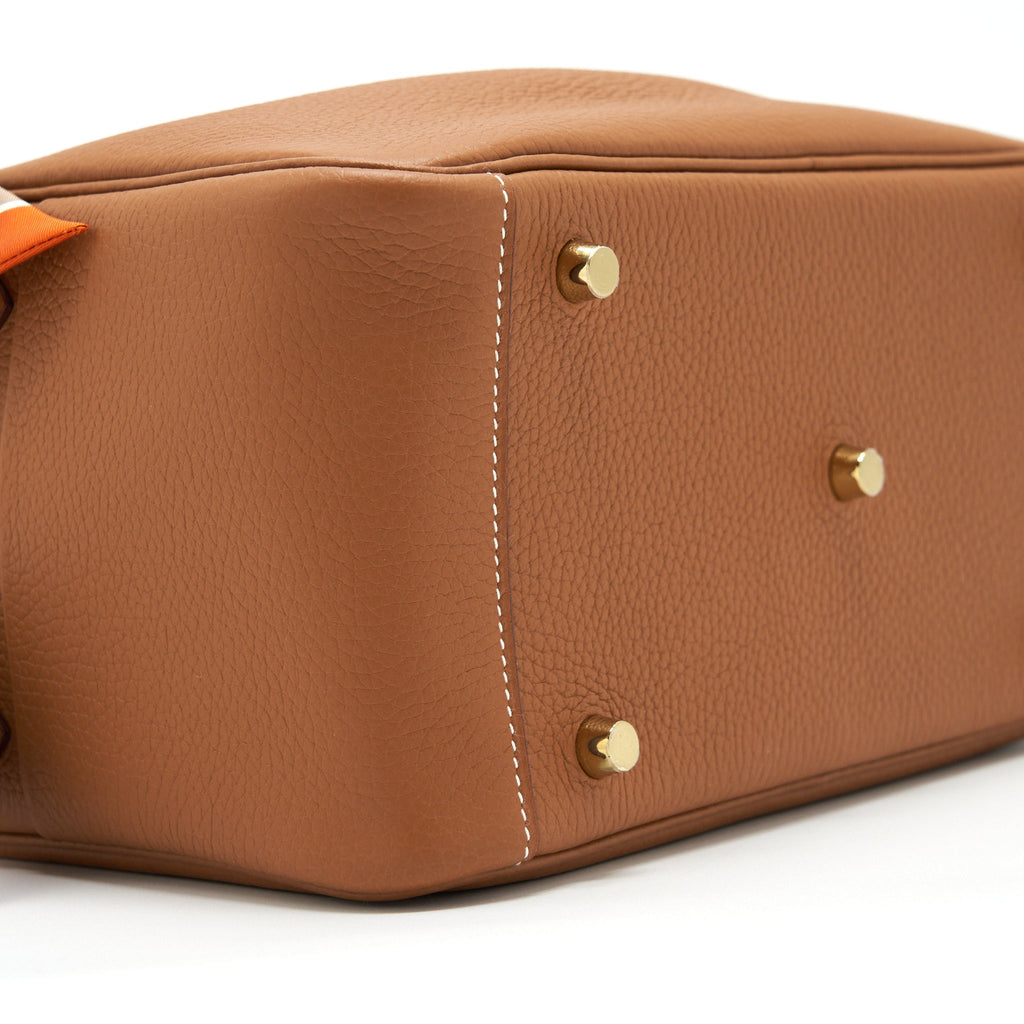 Hermes Lindy 26 Clemence Gold GHW With An Extra Twilly