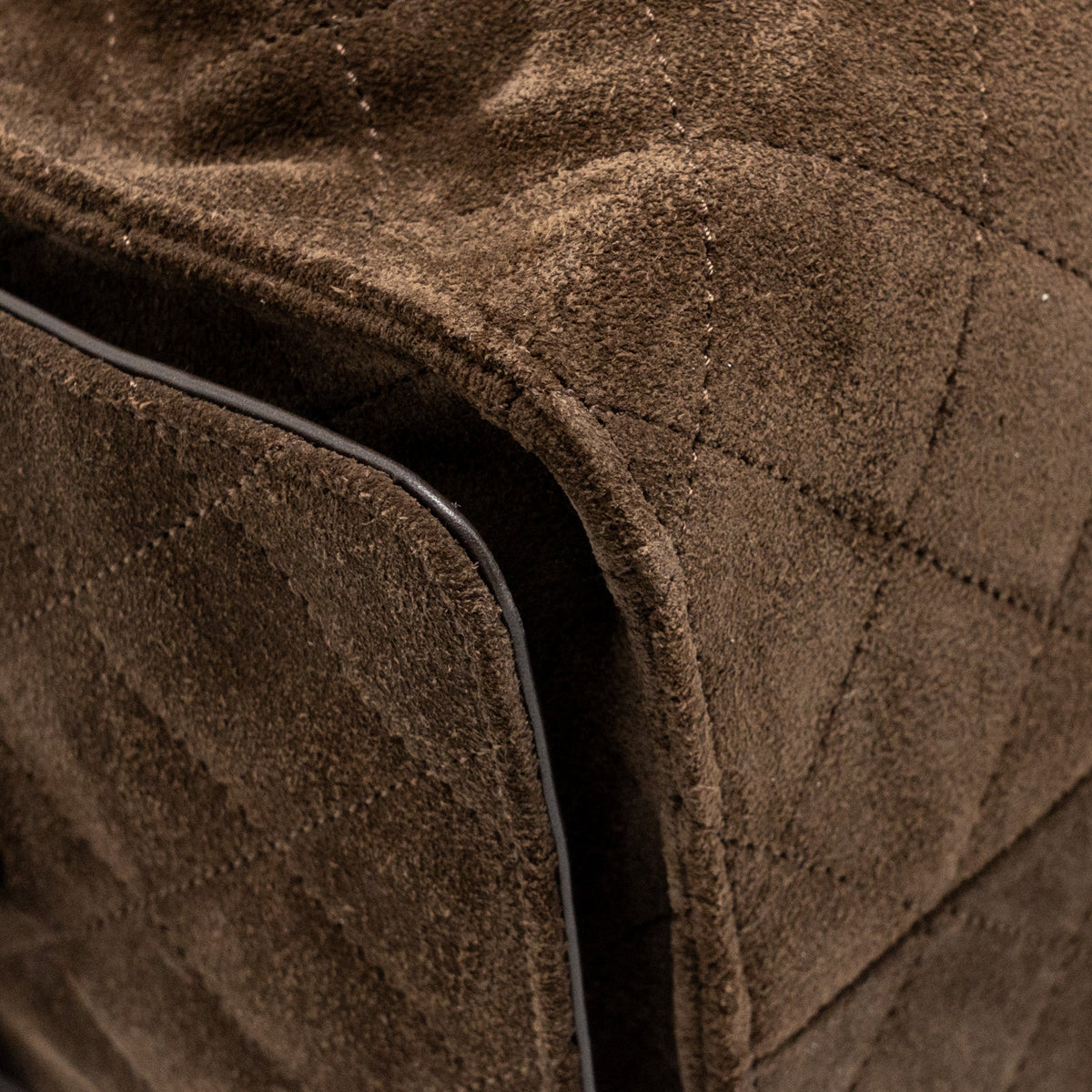 Chanel Medium 25 bag suede leather brown GHW (microchip)