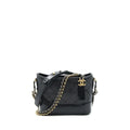 CHANEL SMALL HOBO GABRIELLE CALFSKIN BLACK GHW