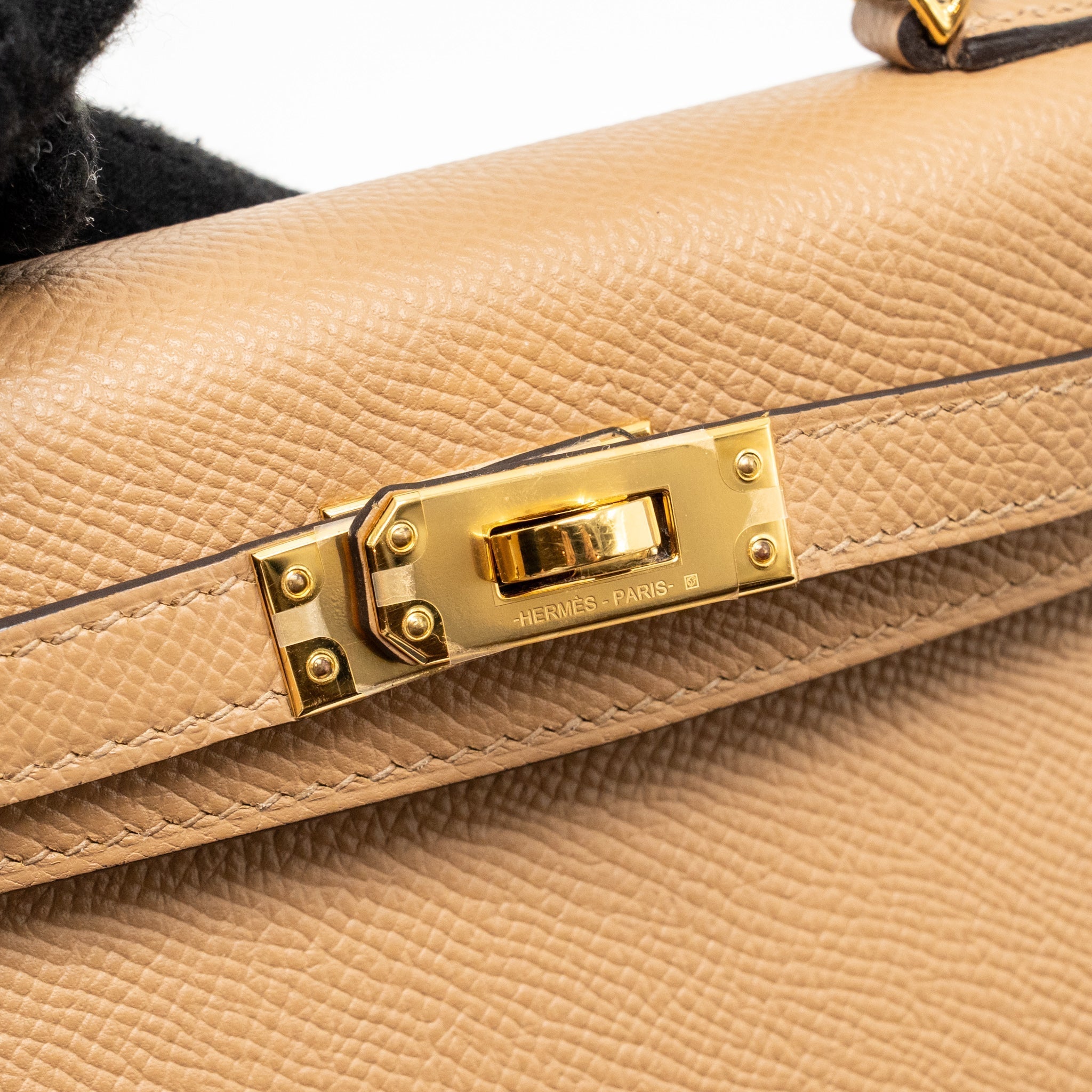 HERMES MINI KELLY II EPSOM CHAI GHW