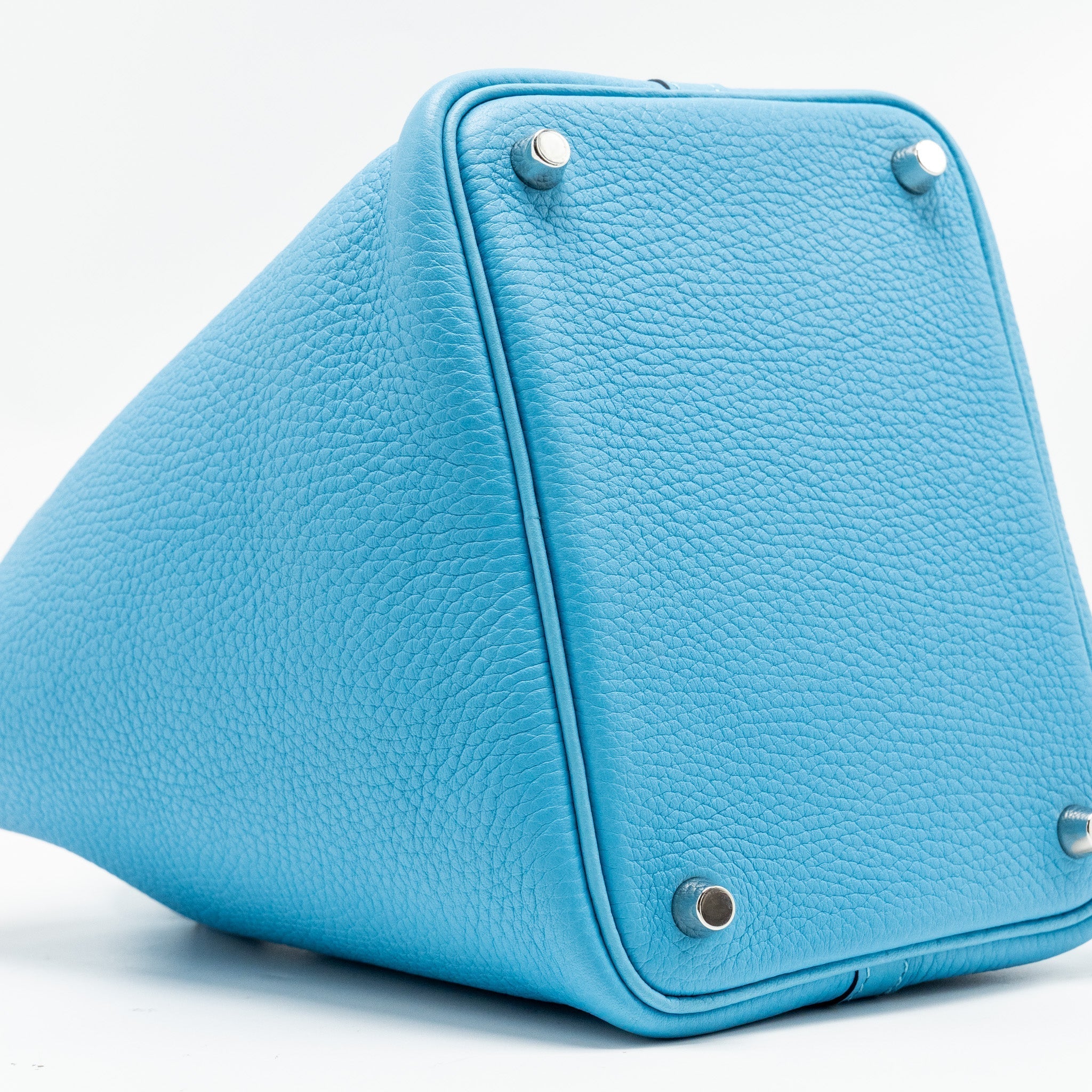 HERMES PICOTIN 18 LOCK BAG CLEMENCE BLUE DU NORD SHW