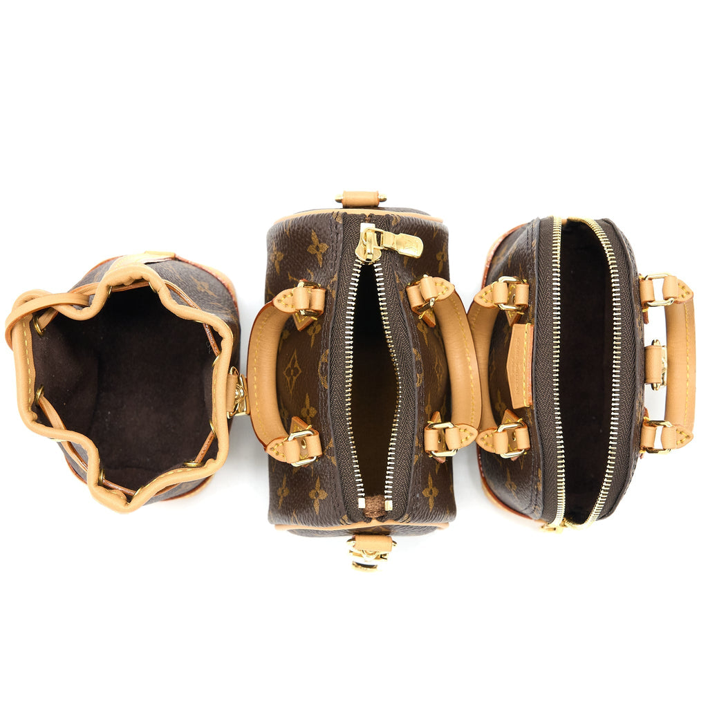LOUIS VUITTON TRIO MINI ICONES MONOGRAM CANVAS GHW