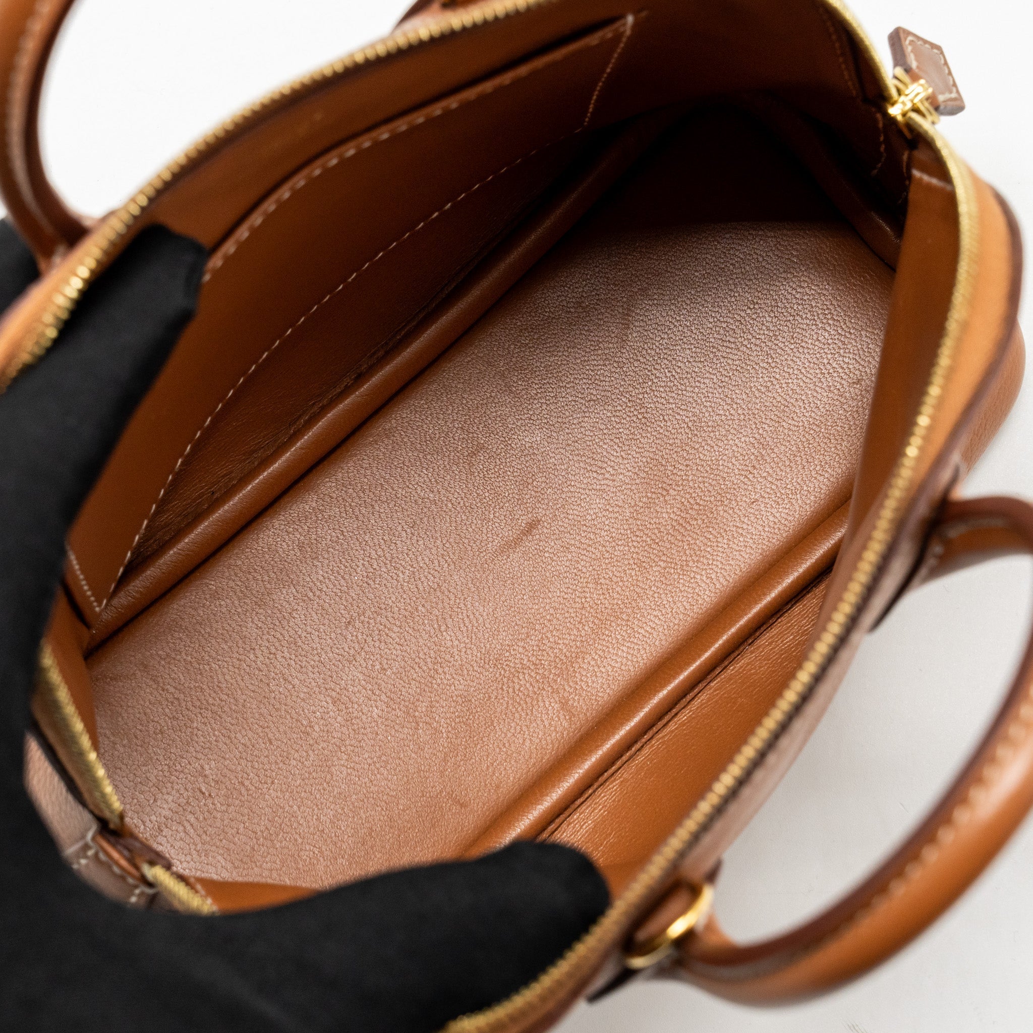 HERMES MINI BOLIDE EVERCOLOR GOLD GHW
