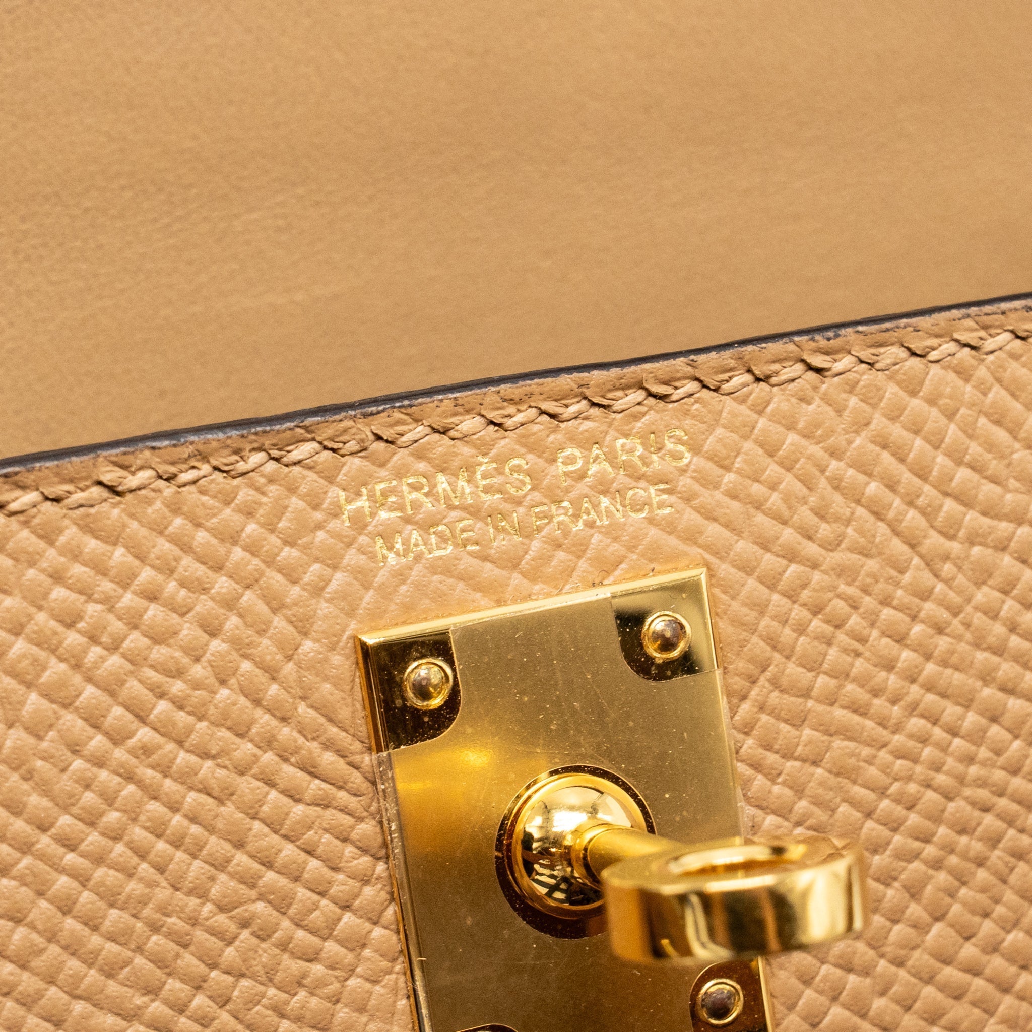 HERMES MINI KELLY II EPSOM CHAI GHW