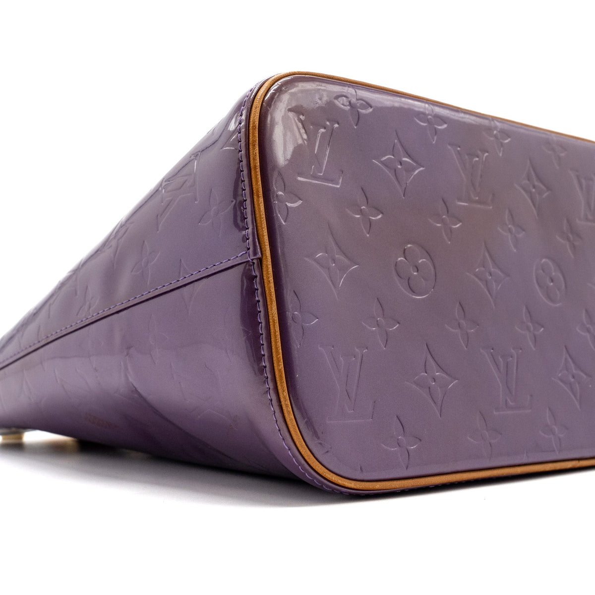 LOUIS VUITTON VINTAGE HOUSTON BAG PATENT PURPLE GHW