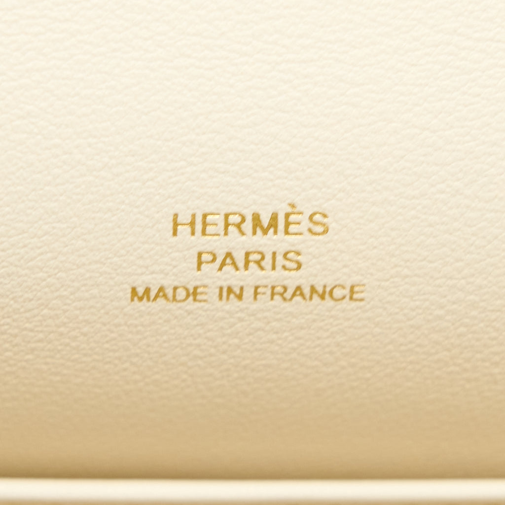 HERMES KELLY POCHETTE SWIFT NATA GHW