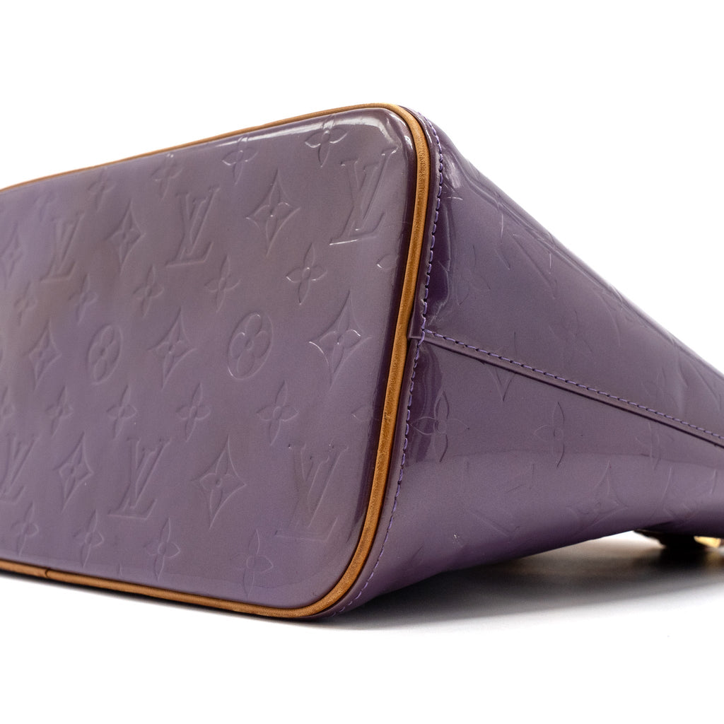 LOUIS VUITTON VINTAGE HOUSTON BAG PATENT PURPLE GHW